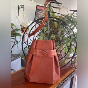 Louis Vuitton Kenyan Fawn EPI Leather Sac D’Epaule PM Bag
